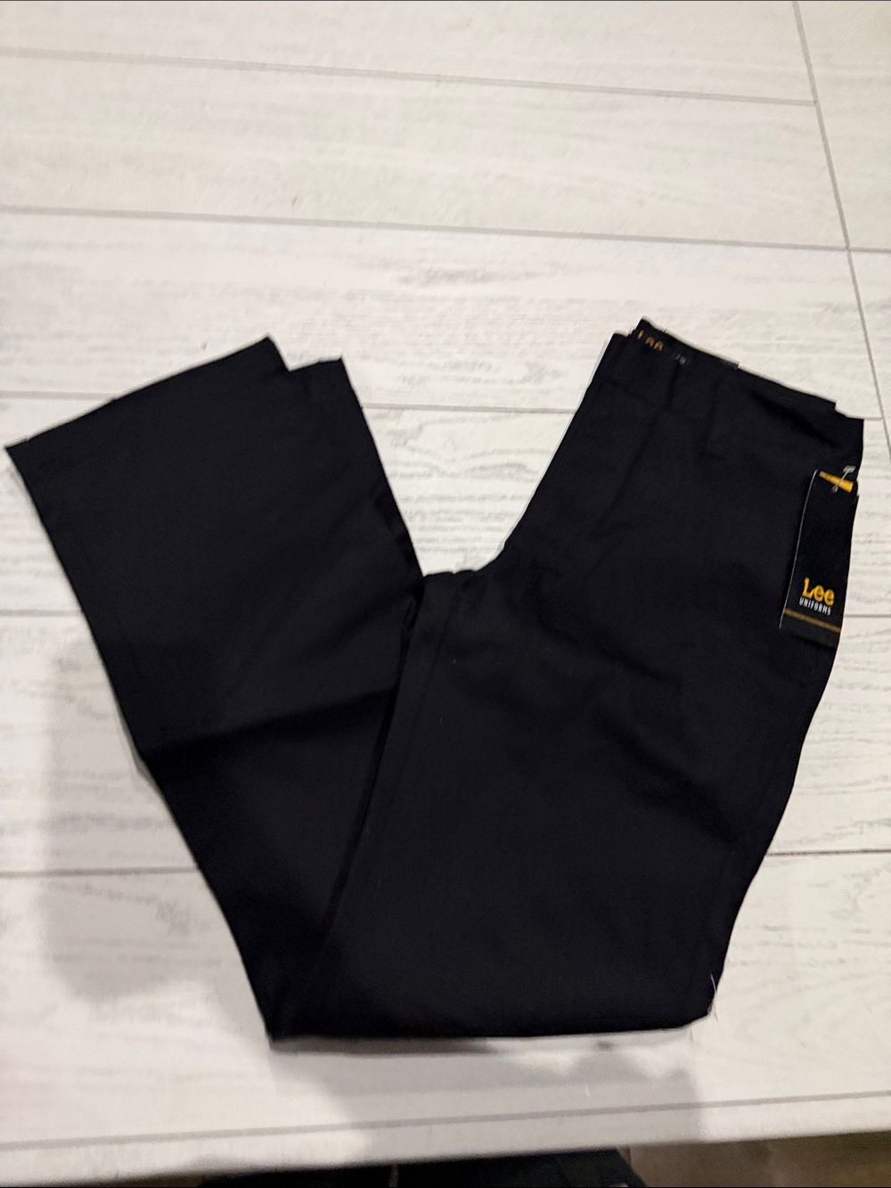 Lee Black Straight-Leg Work Pants